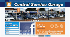 Desktop Screenshot of centralservicegarage.co.uk